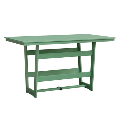 Berlin Gardens Hudson 70″ Outdoor Poly Lumber Rectangular Bar Table