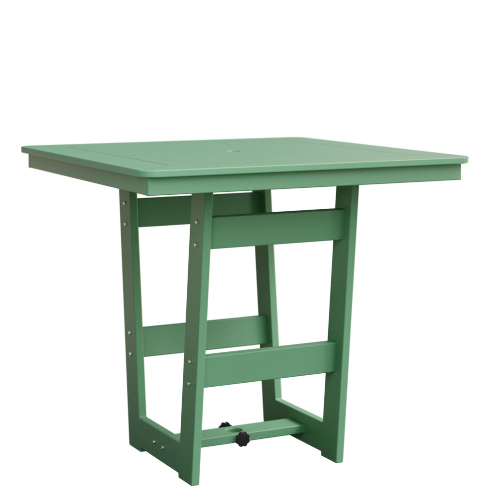 Berlin Gardens Hudson 40″ Outdoor Poly Lumber Square Bar Table