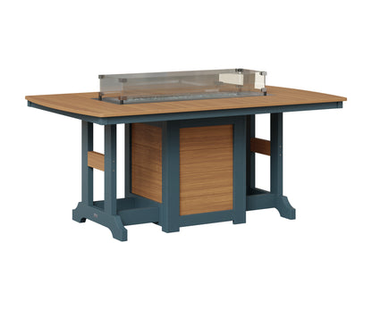 Berlin Gardens Garden Classic Fire Pit Poly Lumber Dining Table