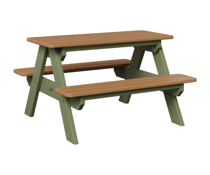 Berlin Gardens Kids Poly Lumber Rectangular Picnic Table