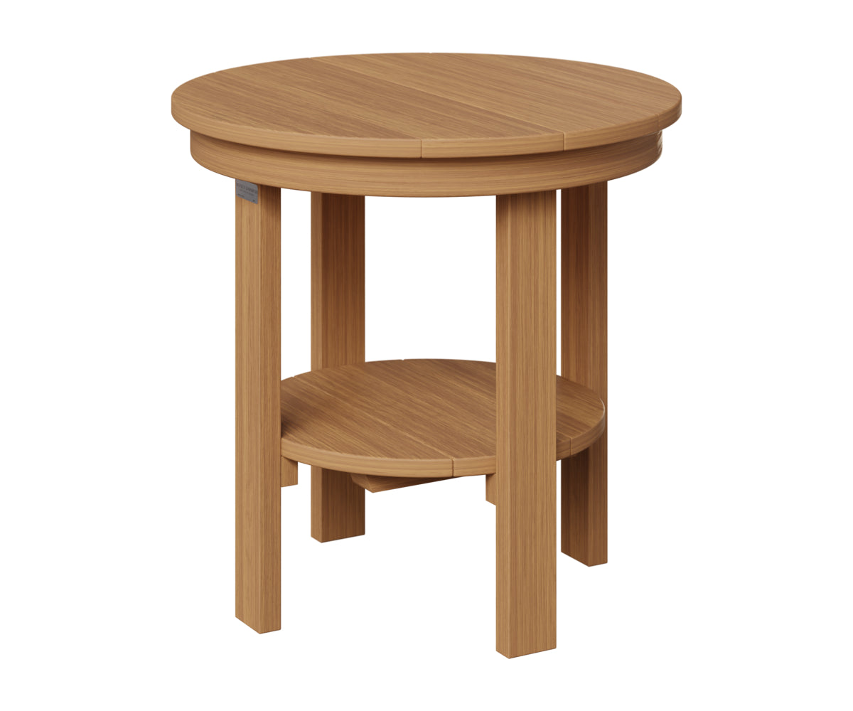 Berlin Gardens Outdoor Poly Lumber Round End Dining Table