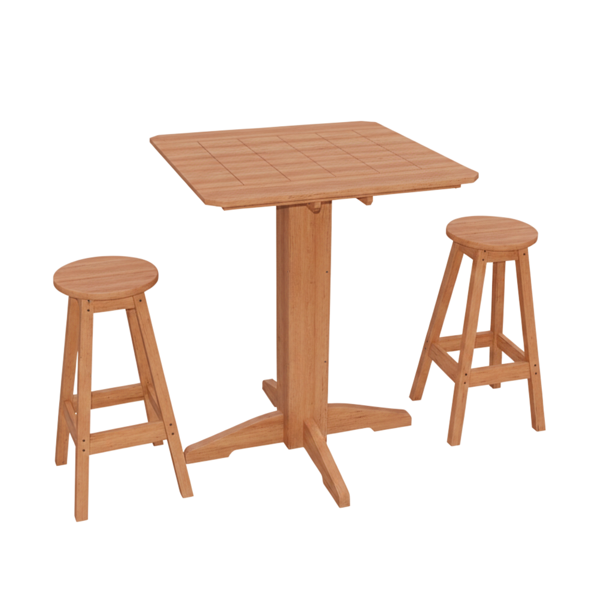 Keystone Amish Co. Sierra 3-Piece Poly Outdoor Bar Set