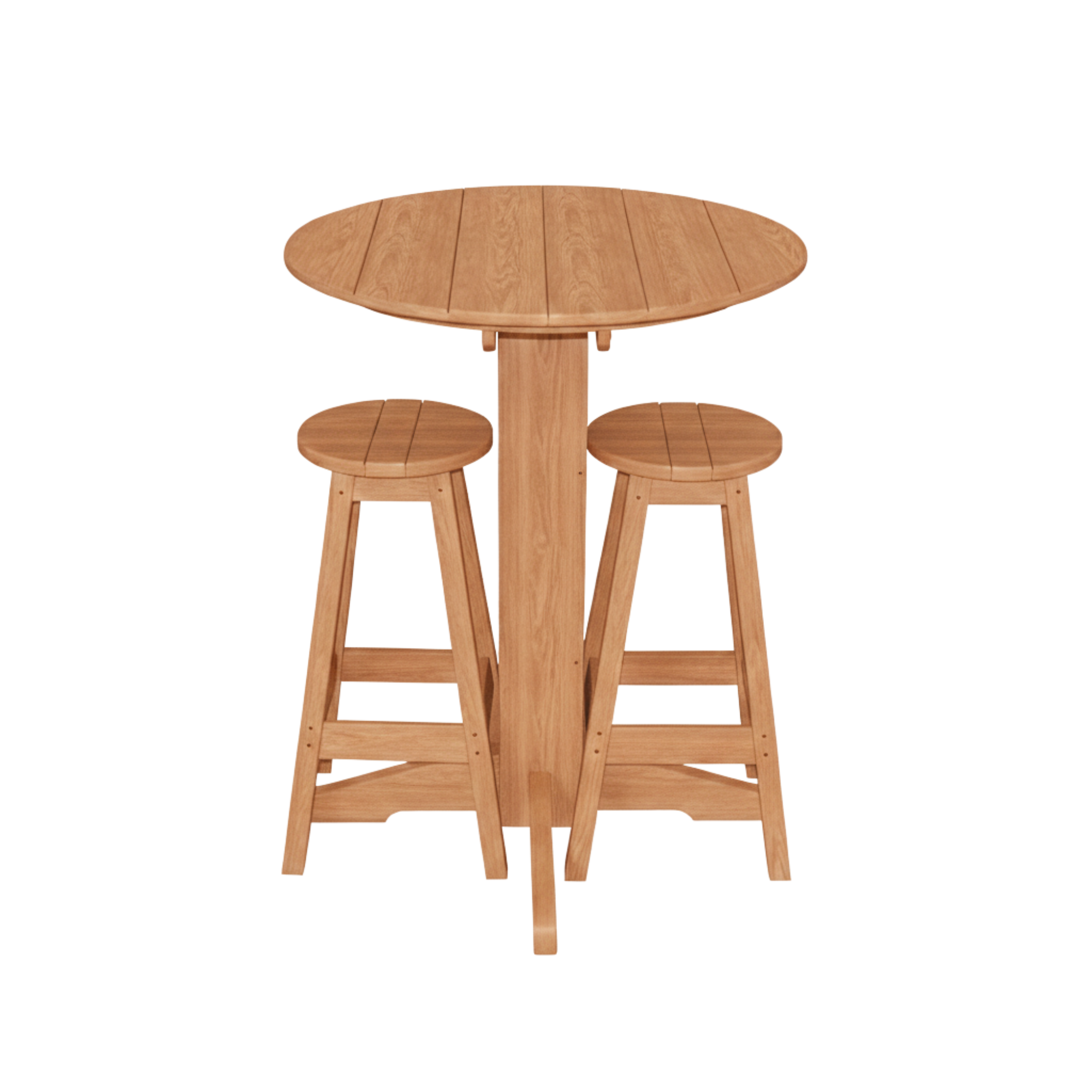 Keystone Amish Co. Sierra 2 Person Poly Round Bar Dining Set