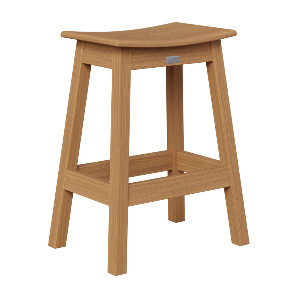 Berlin Gardens Outdoor Saddle Poly Lumber Counter Stool