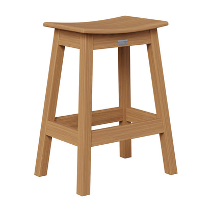 Berlin Gardens Outdoor Saddle Poly Lumber Counter Stool