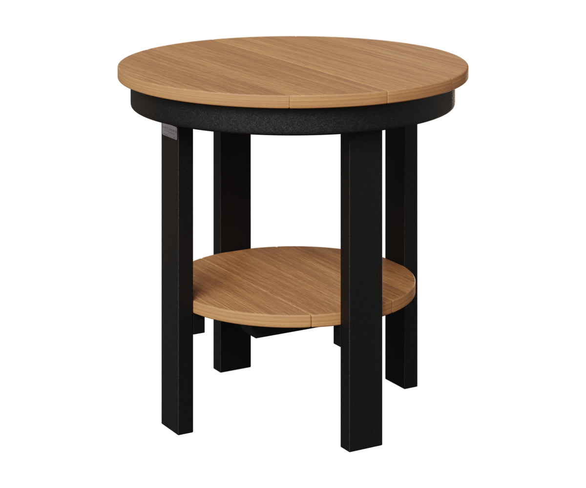 Berlin Gardens Outdoor Poly Lumber Round End Dining Table