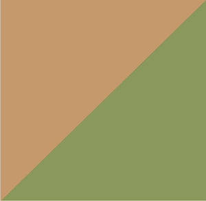 Natural Teak on Green Sage