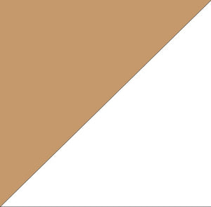 Natural Teak on Matte White