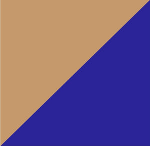Natural Teak on Navy Blue