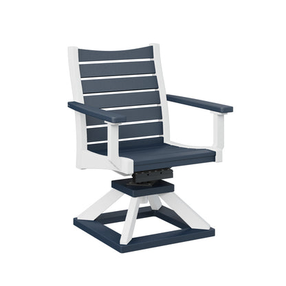 Berlin Gardens Bristol Swivel Rocker Poly Lumber Dining Chair