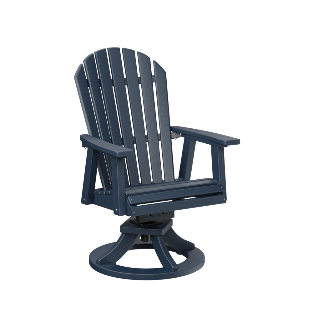 Berlin Gardens Comfo Back Poly Lumber Swivel Rocker Dining Chair