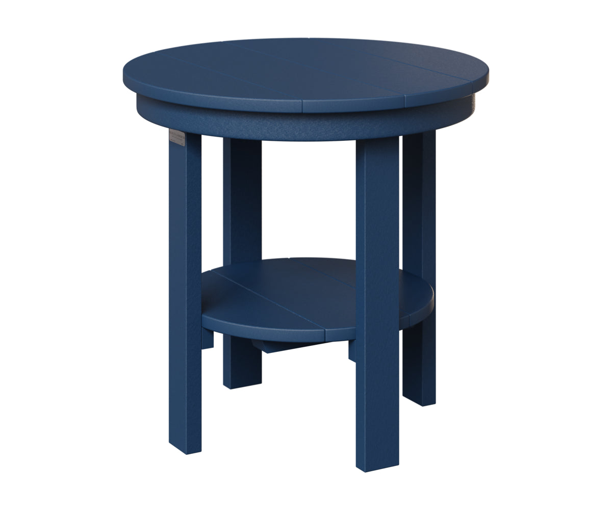 Berlin Gardens Outdoor Poly Lumber Round End Dining Table