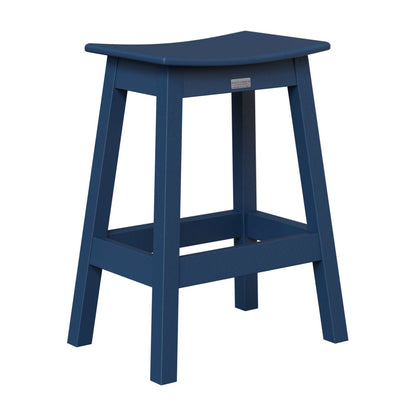 Berlin Gardens Outdoor Saddle Poly Lumber Counter Stool