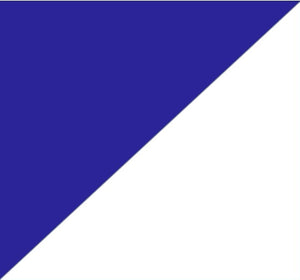Navy Blue on White