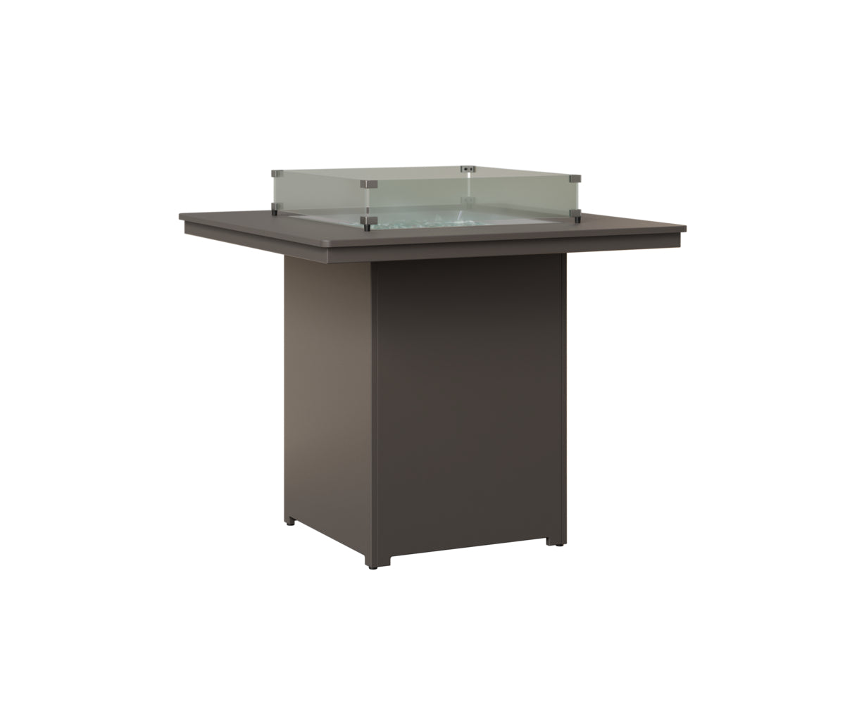 Berlin Gardens Numa Outdoor Poly Lumber Fire Pit Bar Table