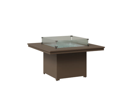 Berlin Gardens Numa Outdoor Poly Lumber Square Fire Pit Table