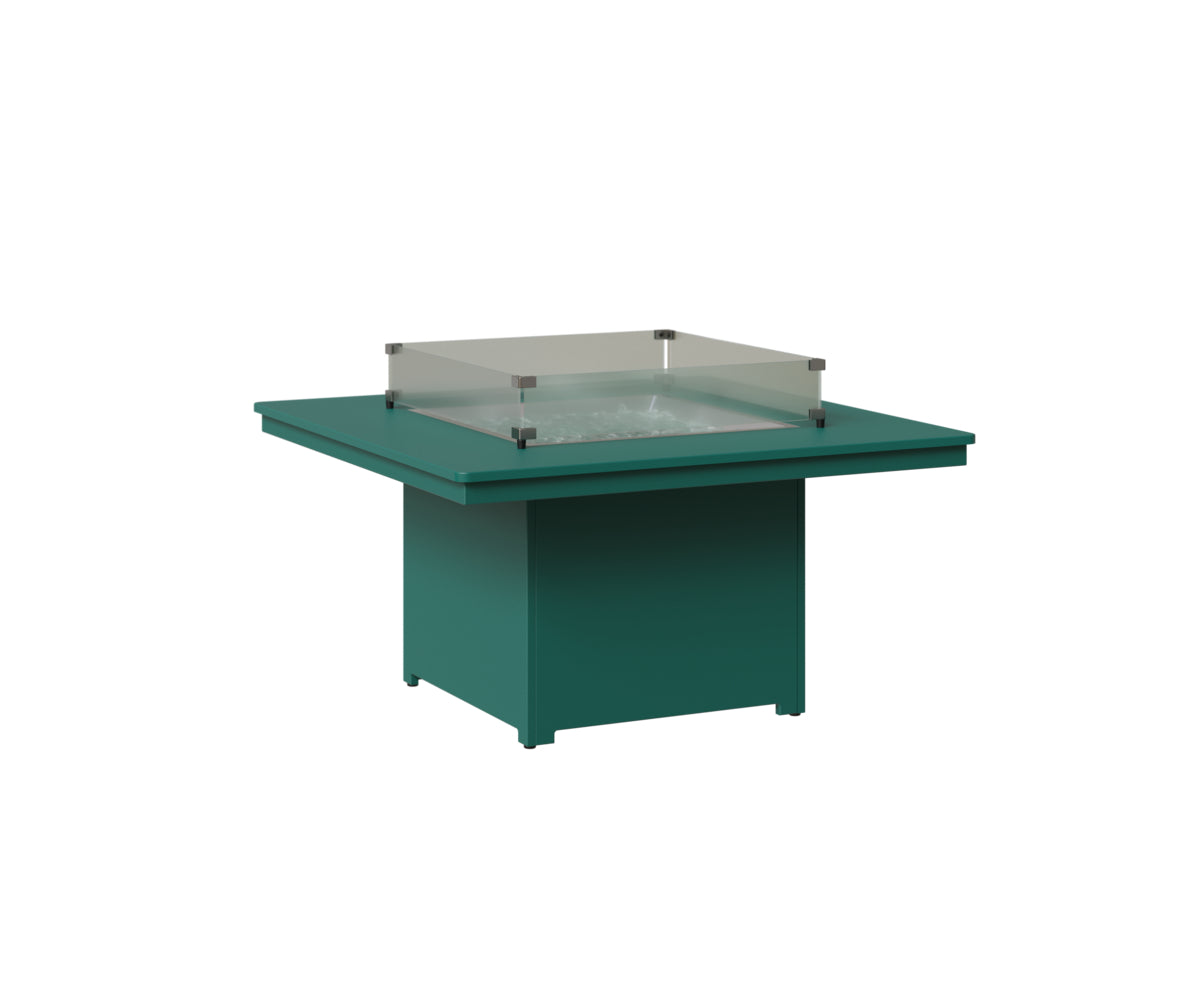 Berlin Gardens Numa Outdoor Poly Lumber Square Fire Pit Table