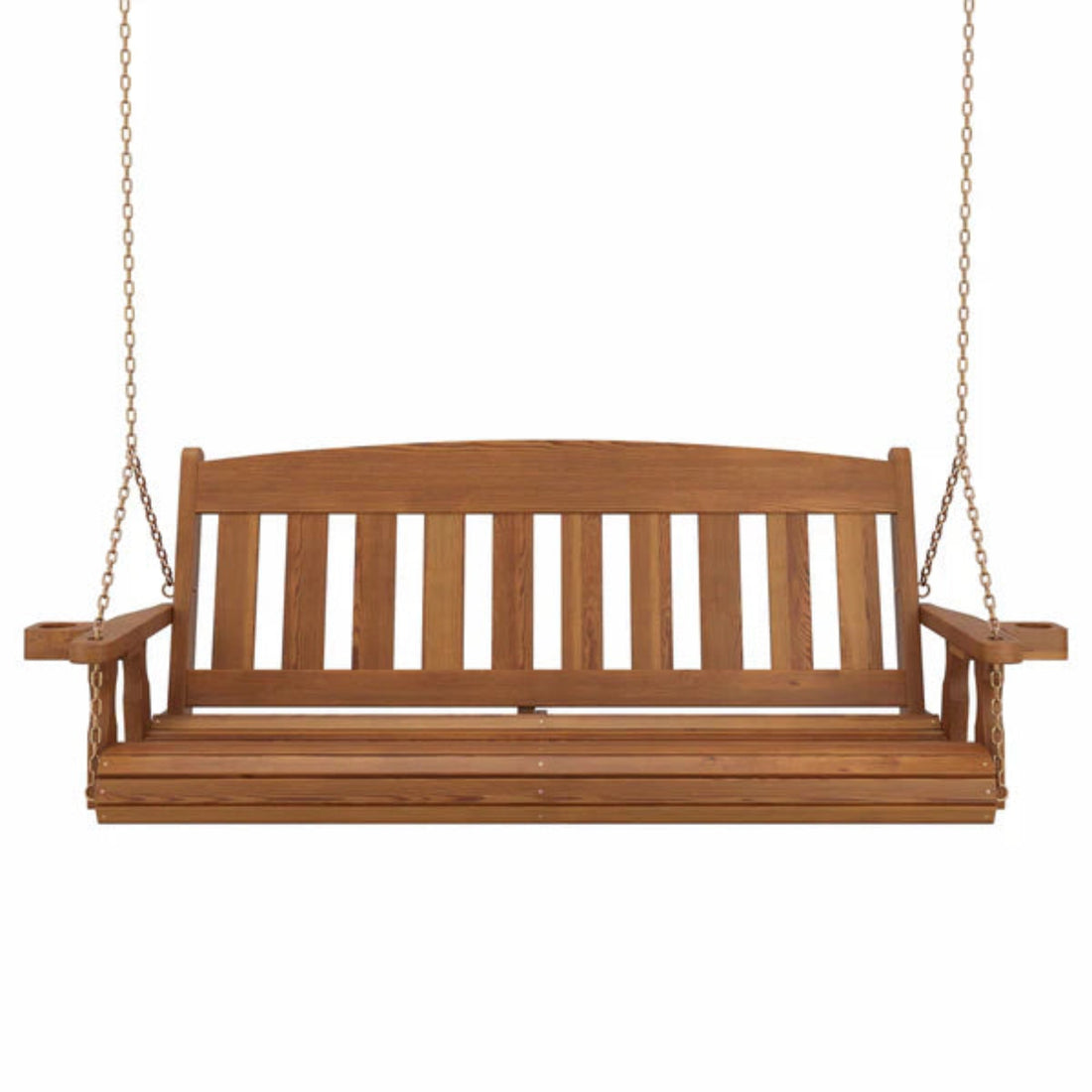 Amish Casual 4 Foot Oak Stain Mission Porch Swing