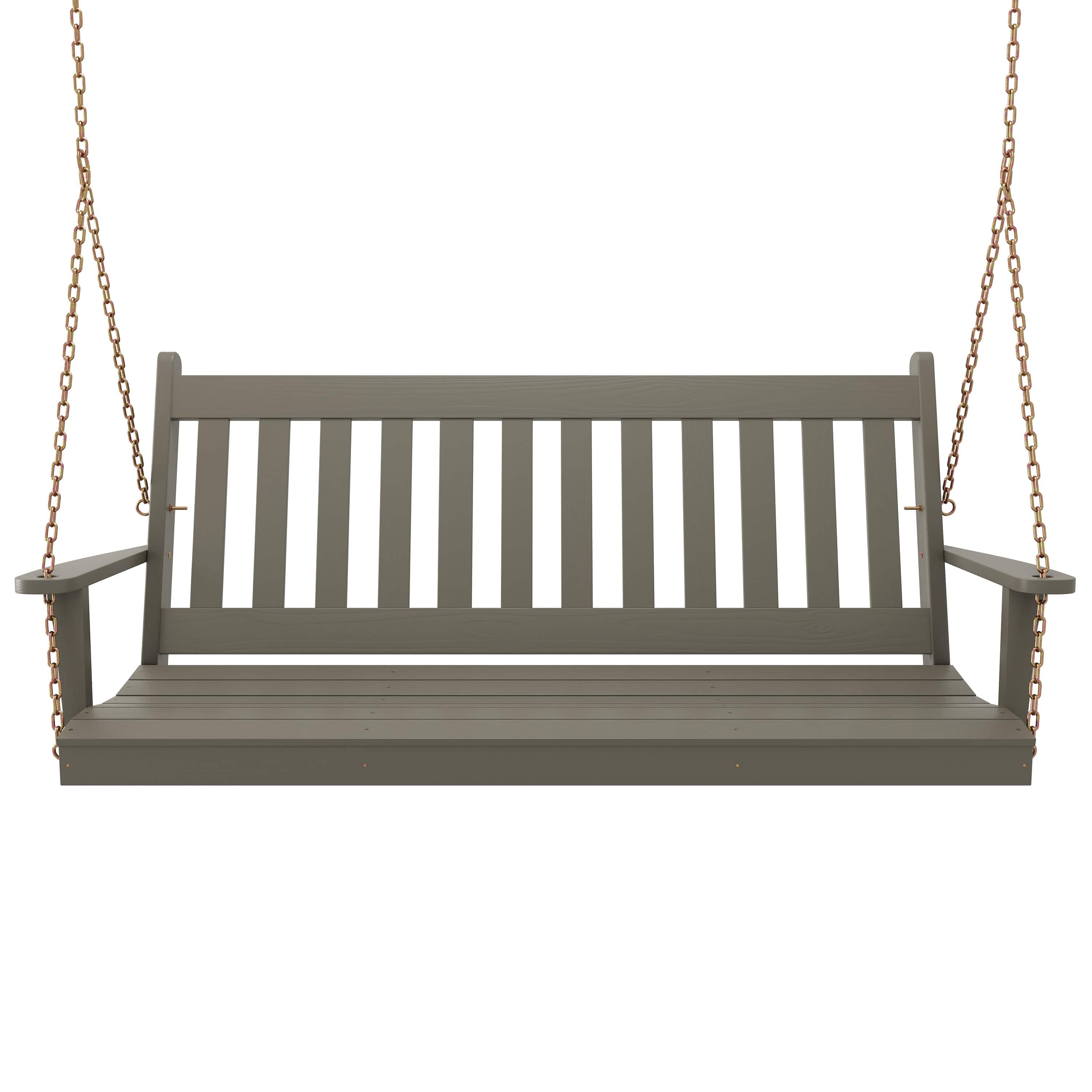 Keystone Amish Co. 6 Foot Franklin Porch Swing, Olive Grey