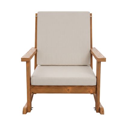 Amish Casual Deep Seated Rocking Chair with Cushion