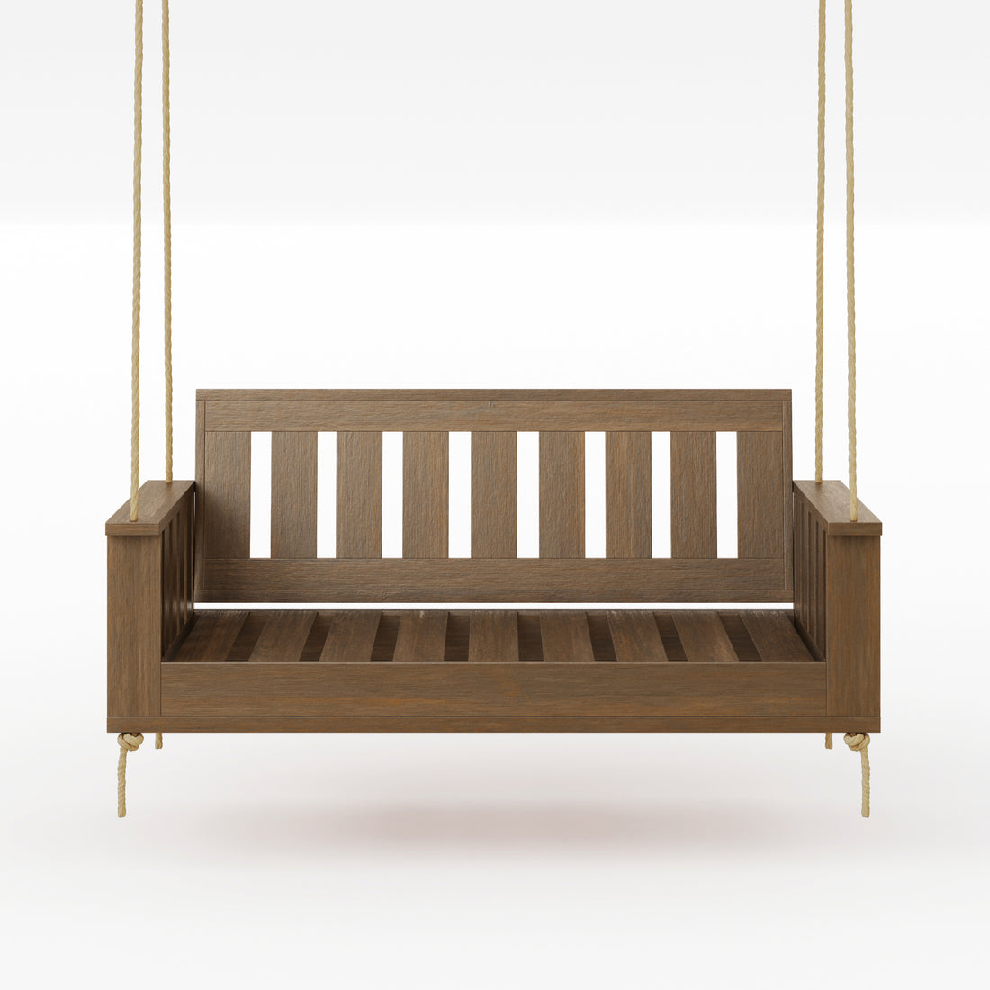 Amish Casual Rockford Daybed Swing Package with Included Cushions, Sofa, Oak Stain with Clearcoat
