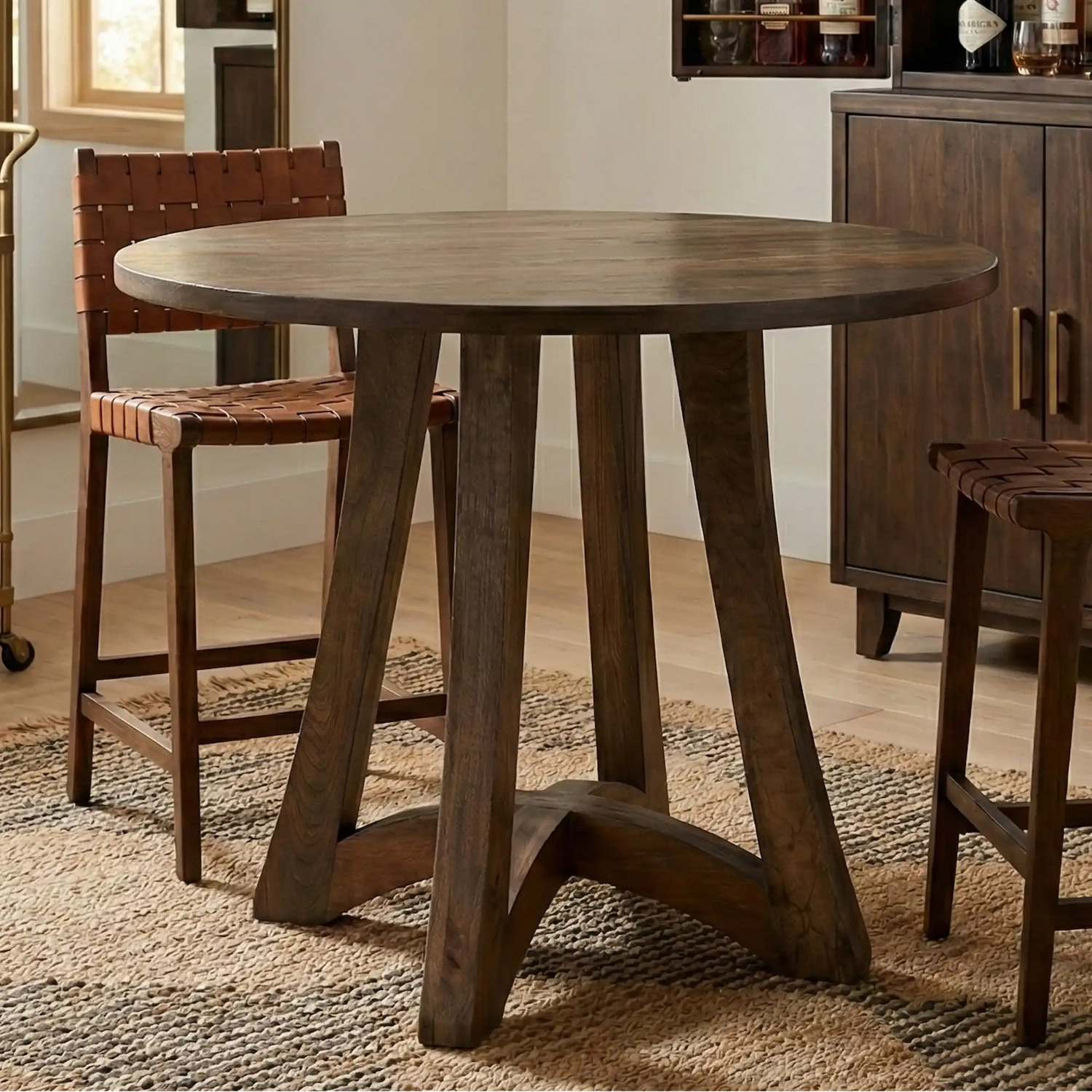 Hoosier Timbercraft Owen Cherry Amish Pub Table