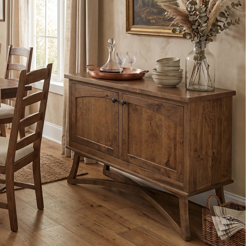 Hoosier Timbercraft Owen Cherry Sideboard Server