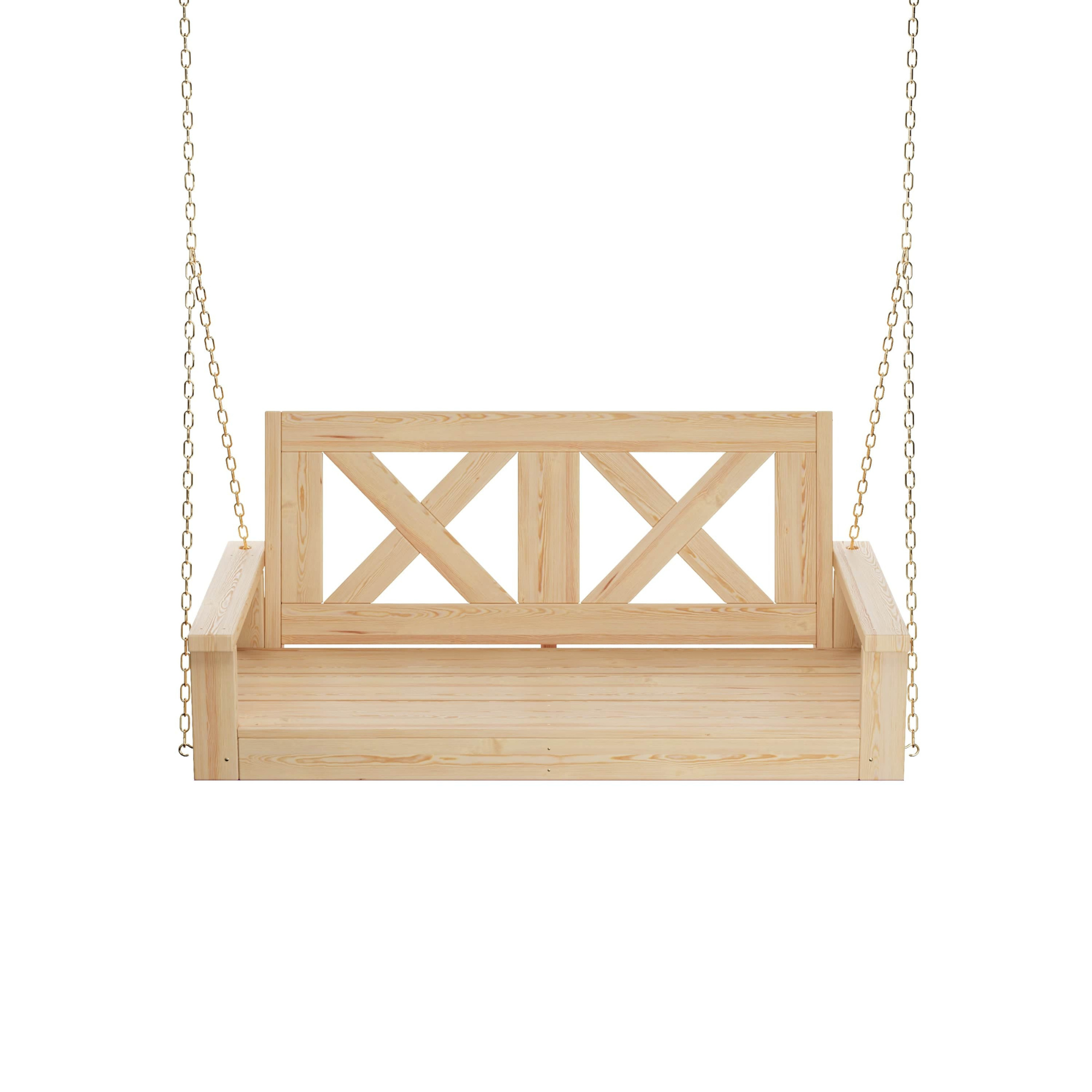 Porchgate Amish Heavy Duty 700 Lb 4-Foot Farmhouse Porch Swing - Unfinished