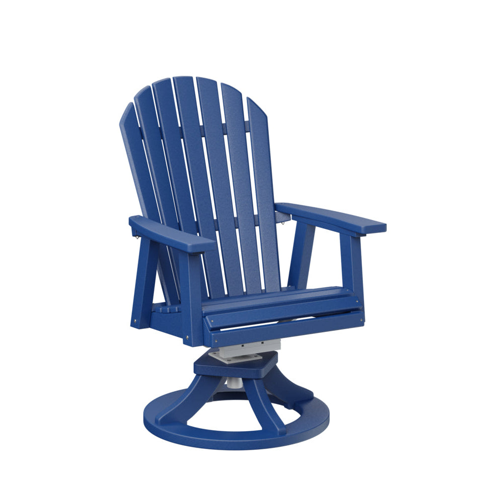 Berlin Gardens Comfo Back Poly Lumber Swivel Rocker Dining Chair