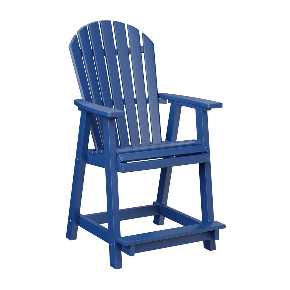 Berlin Gardens Comfo Back Poly Lumber Counter Chair
