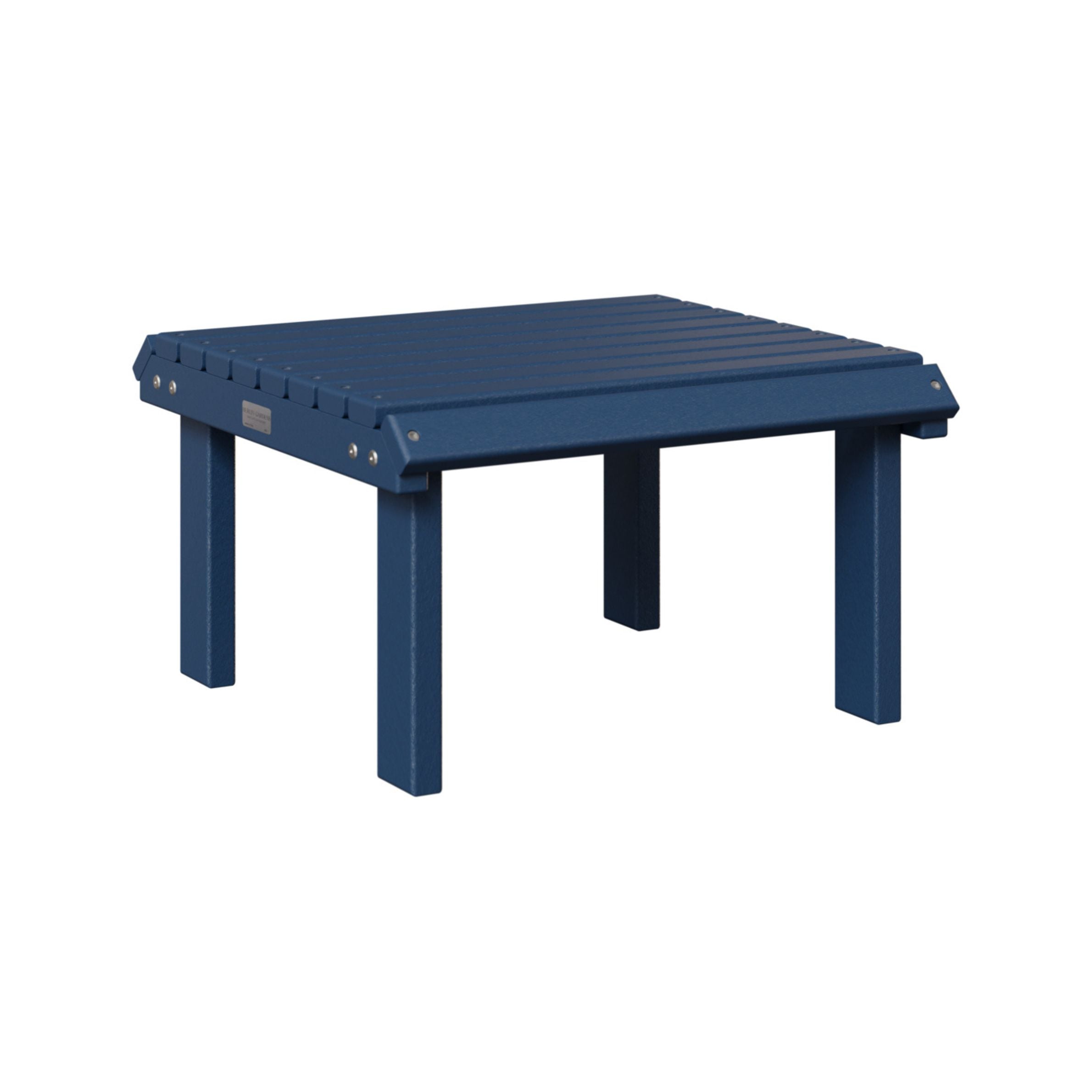 Berlin Gardens Outdoor Poly Lumber Stationary Footstool