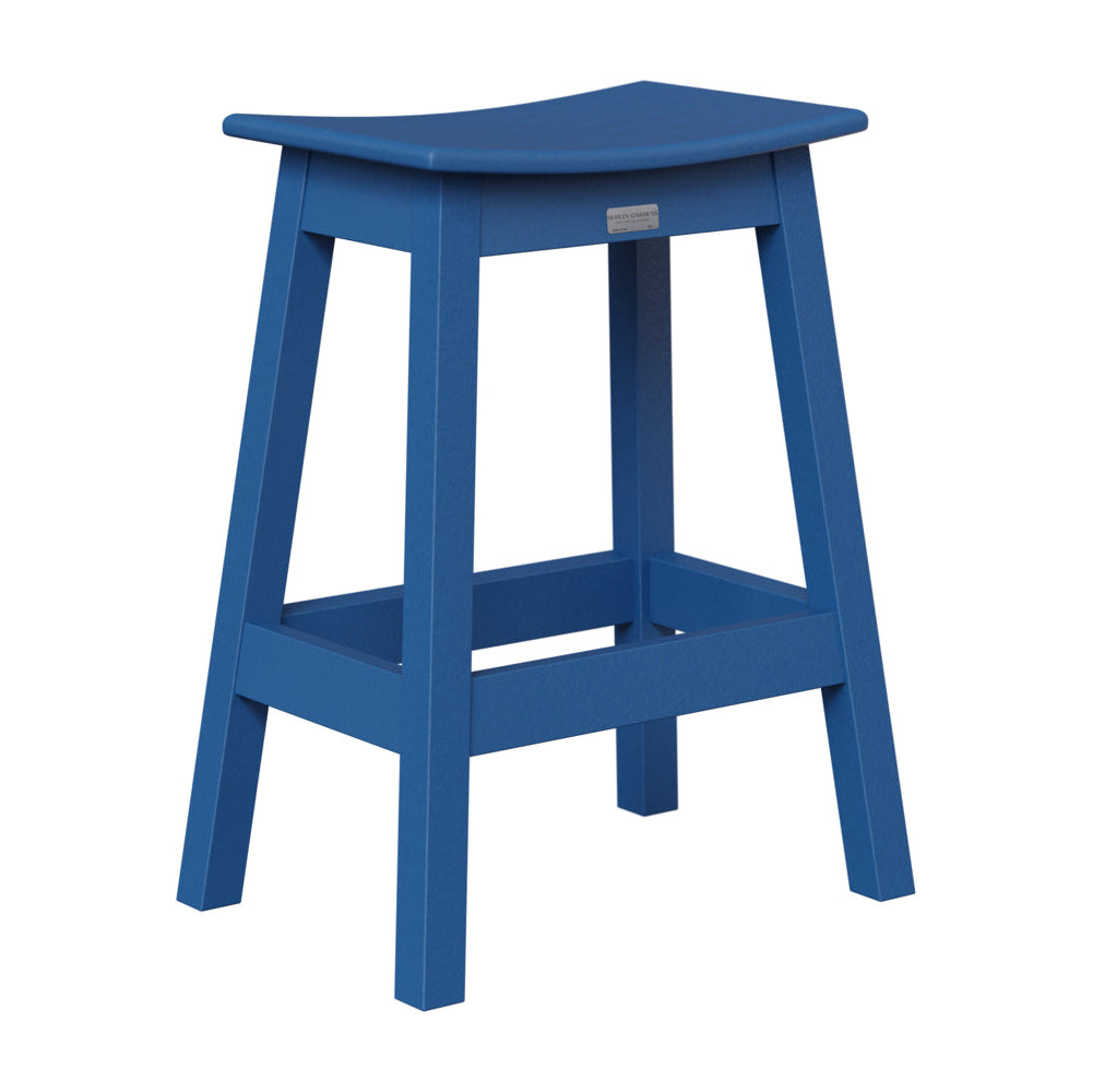 Berlin Gardens Outdoor Saddle Poly Lumber Counter Stool