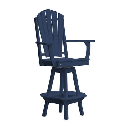 Keystone Amish Co. Sunburst Poly Outdoor Swivel Bar Chair