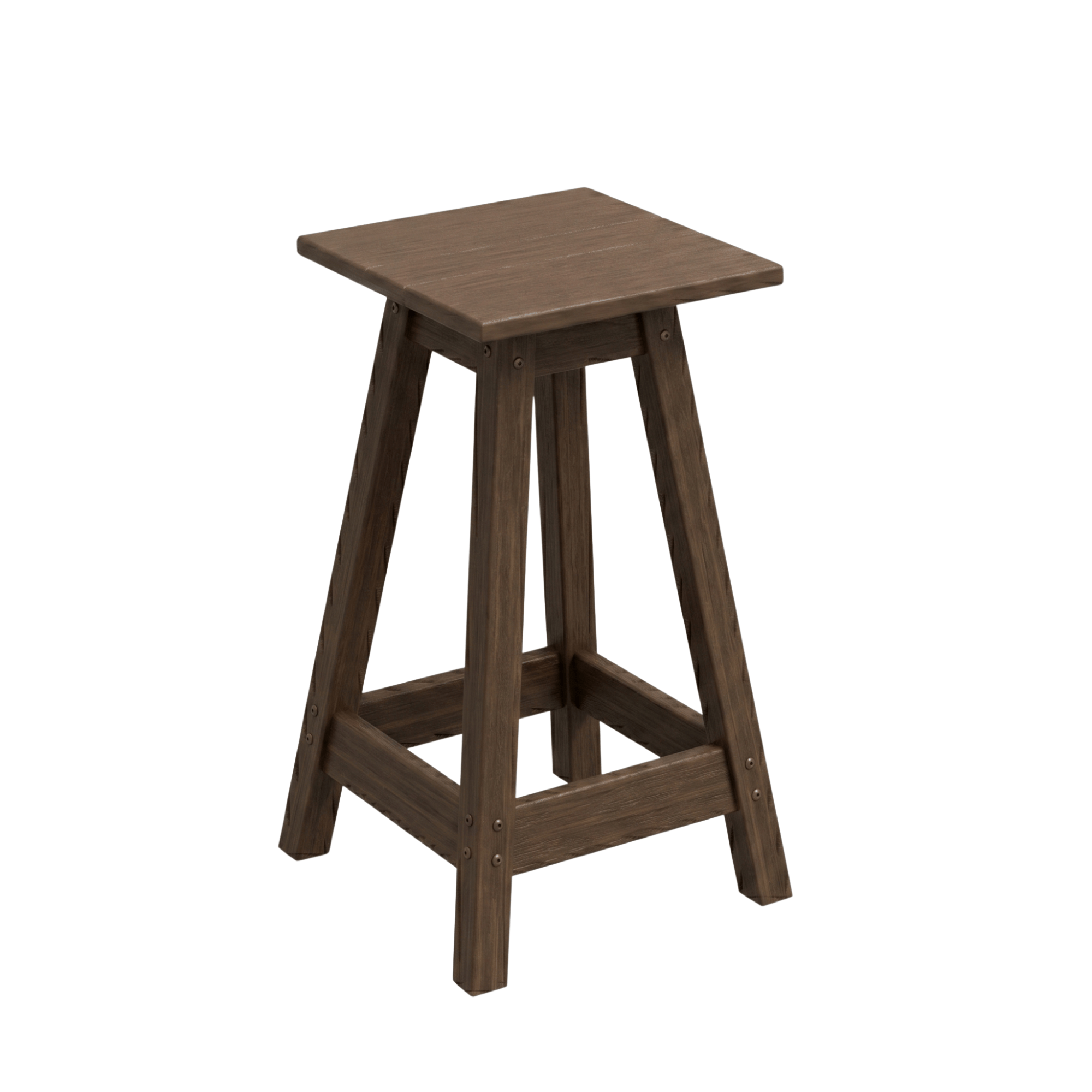Keystone Amish Co. Square Poly Outdoor Counter Stool