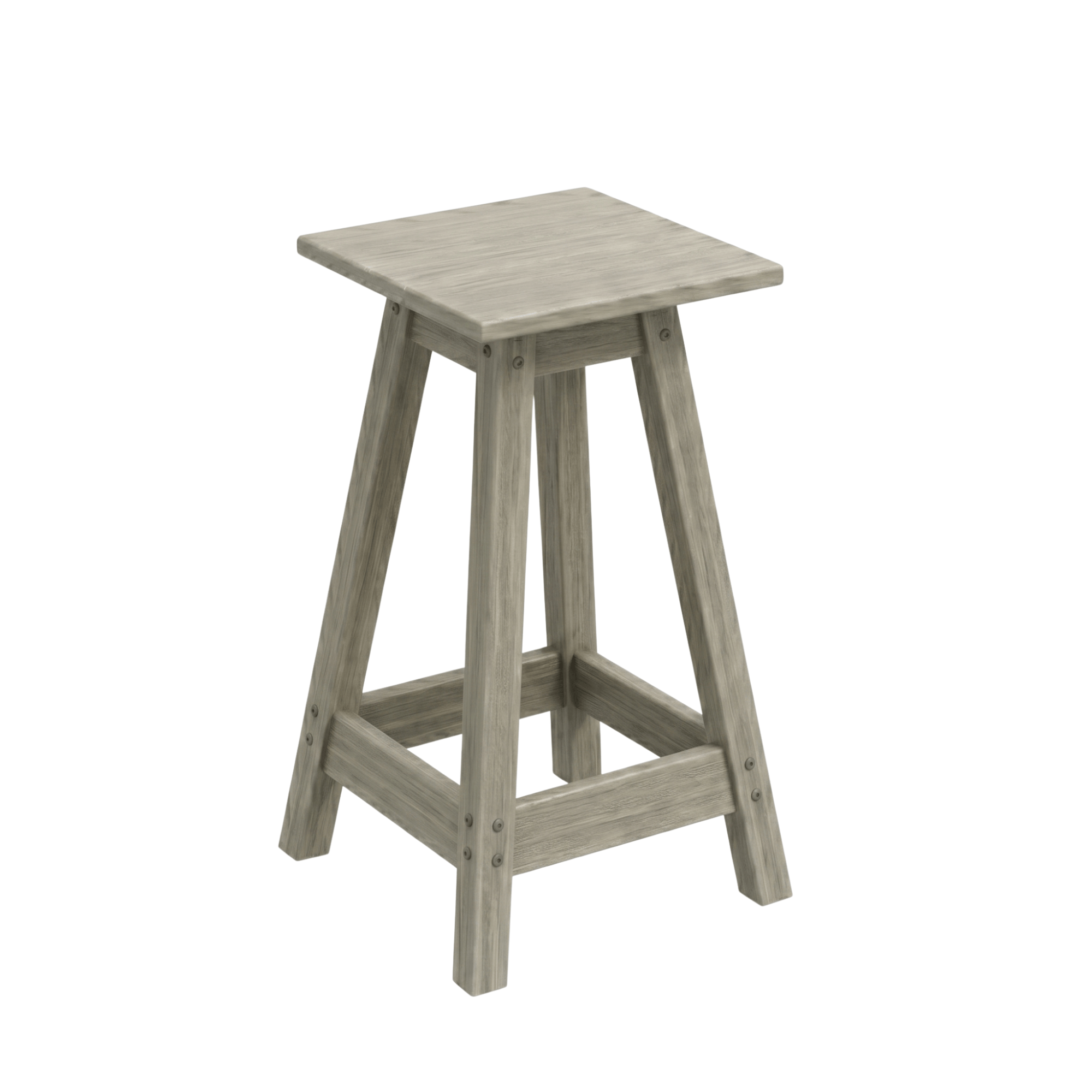 Keystone Amish Co. Square Poly Outdoor Counter Stool