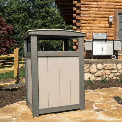 Trash can in Dove Gray and Slate