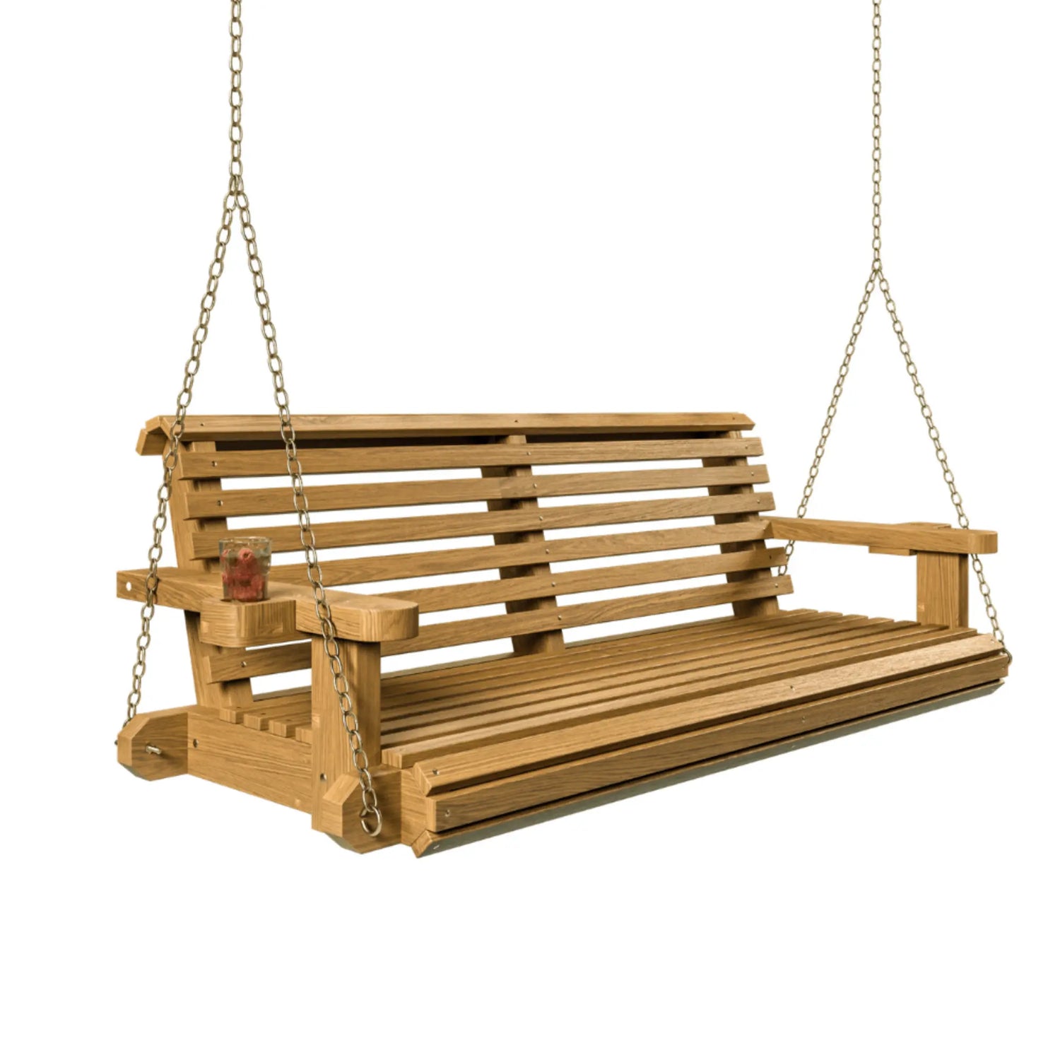 Porchgate Amish Heavy Duty 700 Lb Roll Comfort Treated Porch Swing