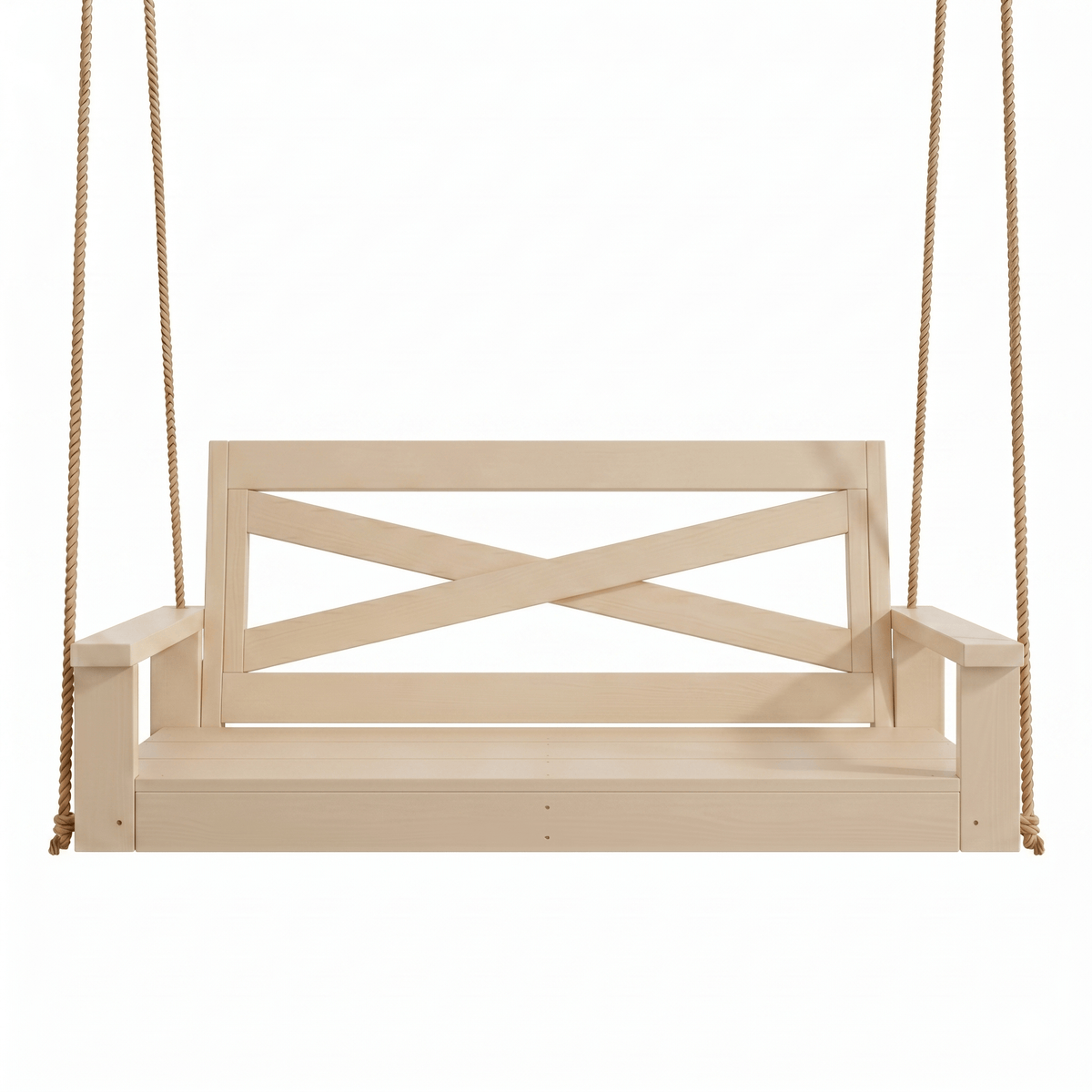 Porchgate Amish Heavy Duty 700 Lb 4-Foot Boardwalk Porch Swing - Relaxed Khaki