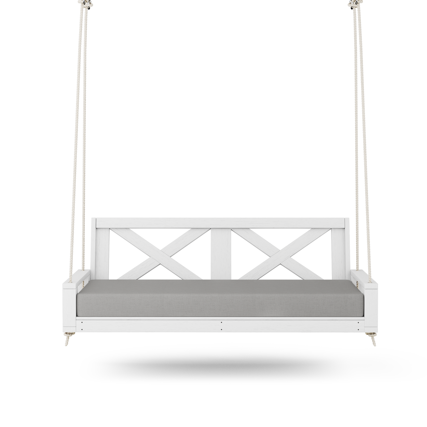Amish Casual Malvern Porch Swing Bed, 6 Ft White