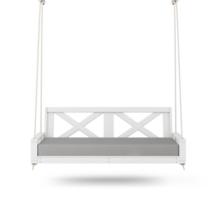 Amish Casual Malvern Porch Swing Bed, 6 Ft White