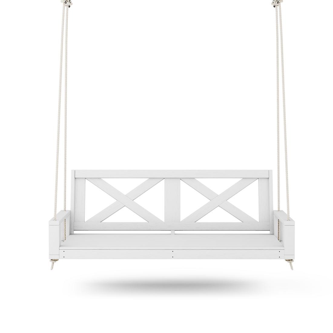 Amish Casual Malvern Porch Swing Bed, 4 Ft White