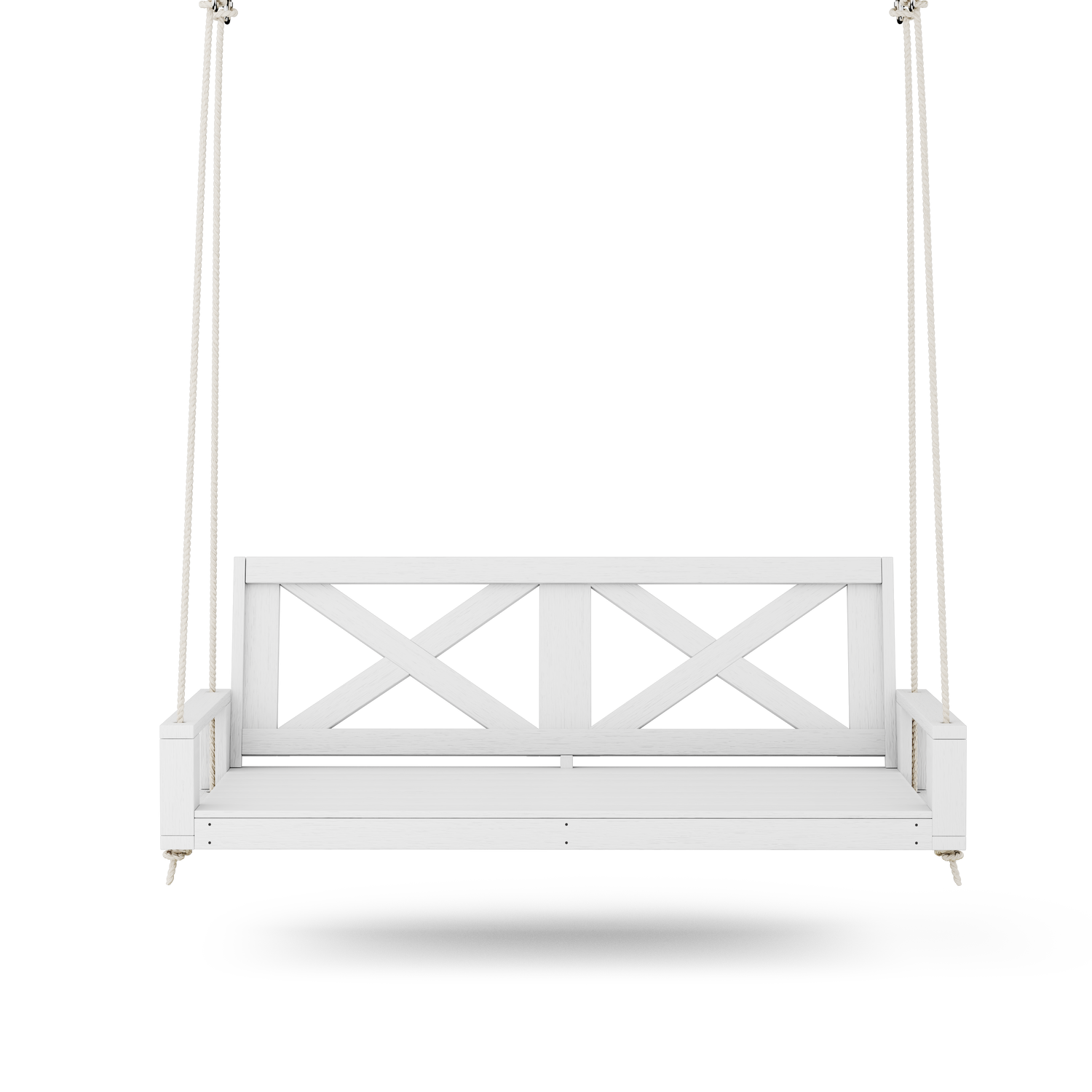 Amish Casual Malvern Porch Swing Bed, 6 Ft White