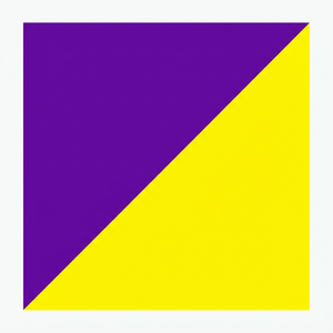 Purple on Lemon Yellow
