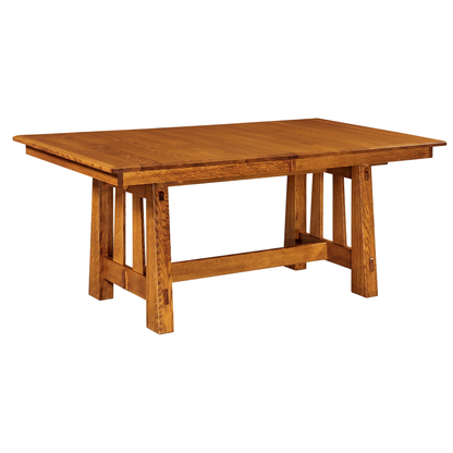 Hoosier Timbercraft Luther White Oak Trestle Table
