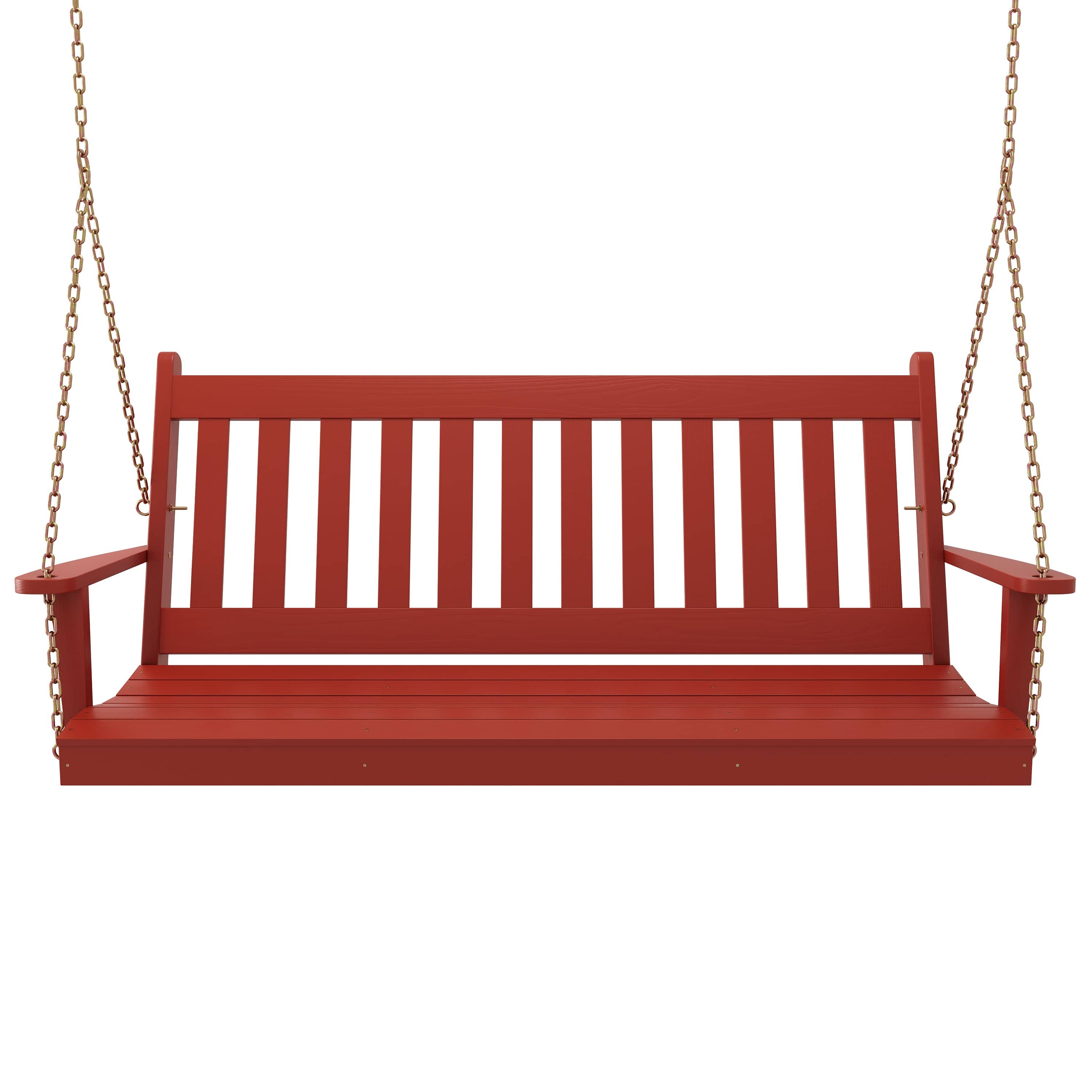 Keystone Amish Co. 5 Foot Franklin Porch Swing, Red