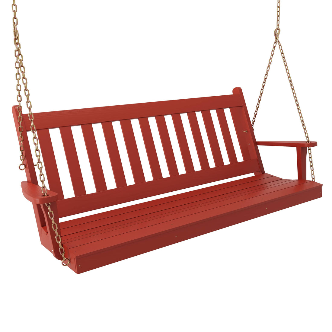 Keystone Amish Co. 5 Foot Franklin Porch Swing, Red