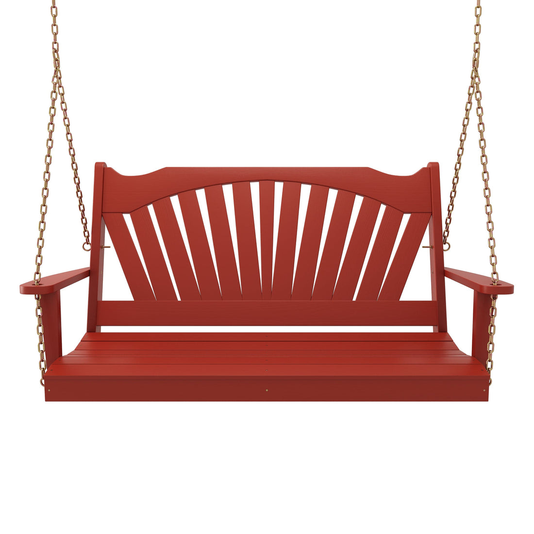 Keystone Amish Co. Sunburst Porch Swing, 6 Foot, Red