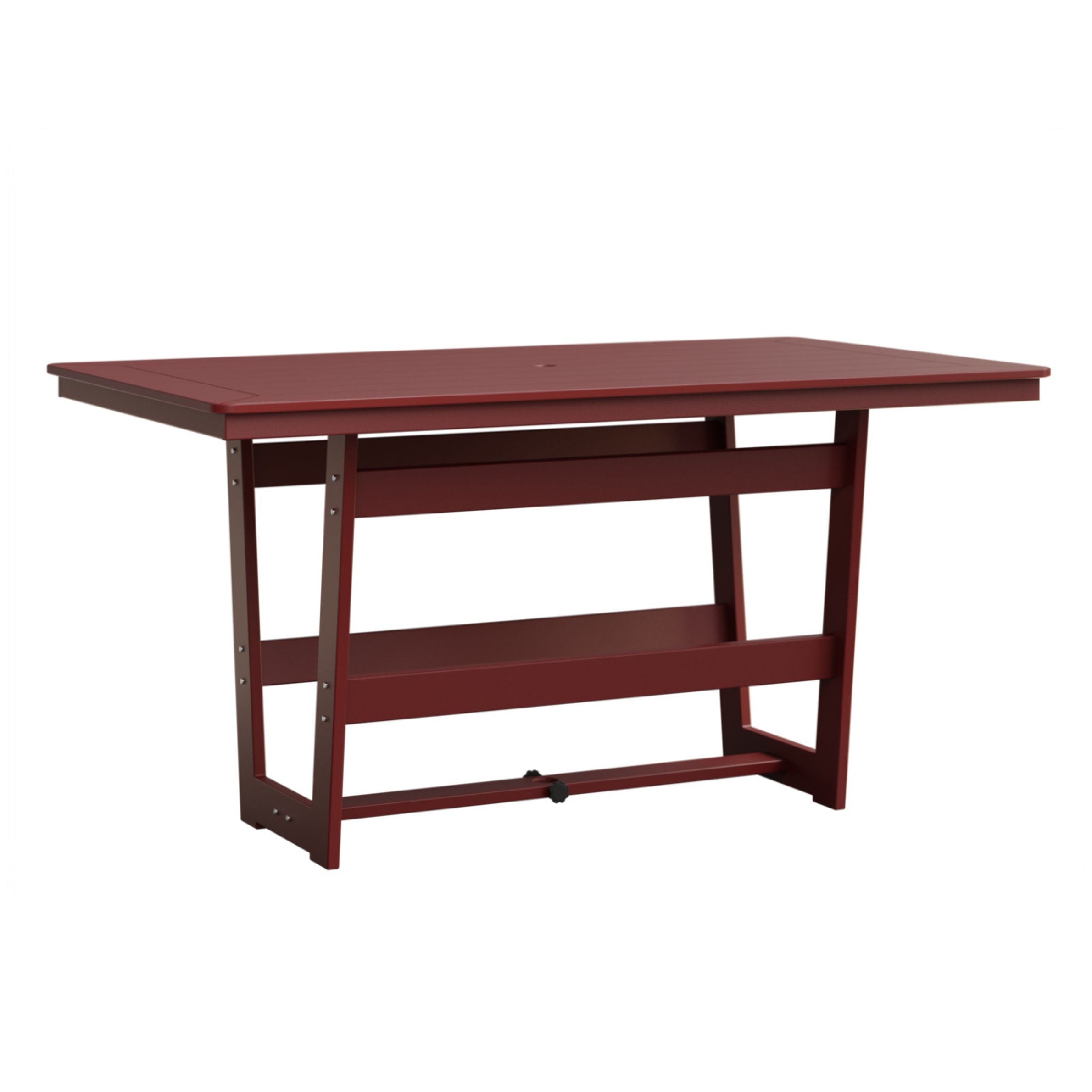 Berlin Gardens Hudson 70″ Outdoor Poly Lumber Rectangular Counter Height Table