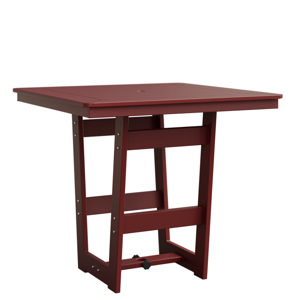 Berlin Gardens Hudson 40″ Outdoor Poly Lumber Square Bar Table