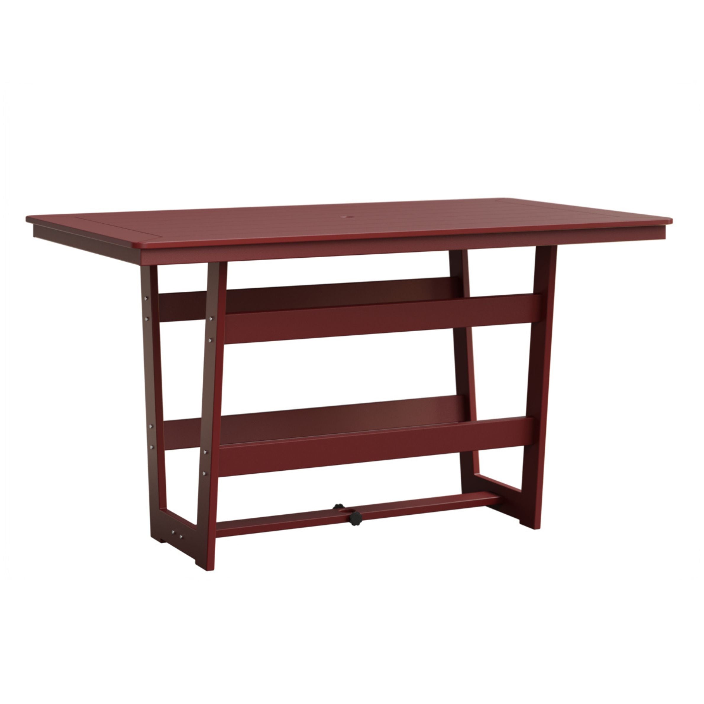 Berlin Gardens Hudson 70″ Outdoor Poly Lumber Rectangular Bar Table